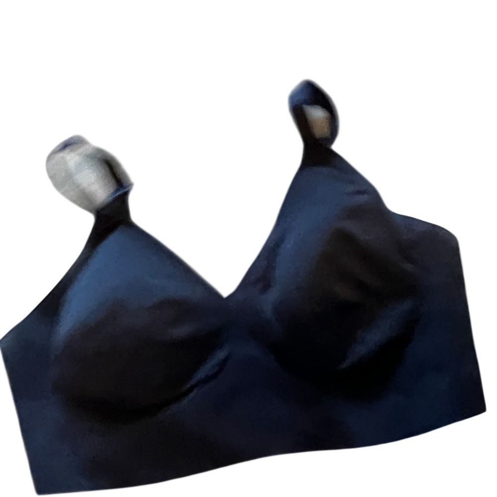 EBY Black Seamless Wireless Bra Adjustable Straps Size Small DD SDD